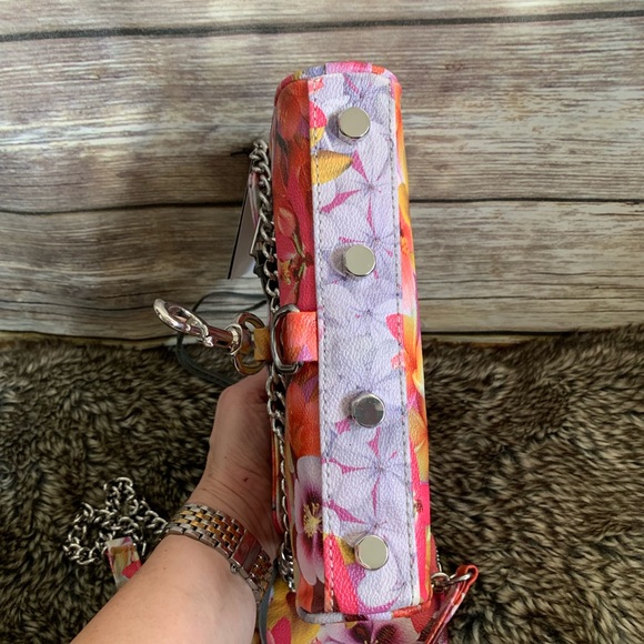 NWT REBECCA MINKOFF Floral Mini MAC Purse - Picture 4 of 8